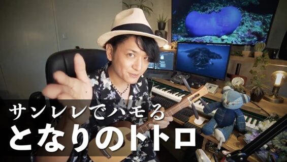 【♪となりのトトロ】サンレレで弾いてみた〜メロディ和音ハモリ解説あり